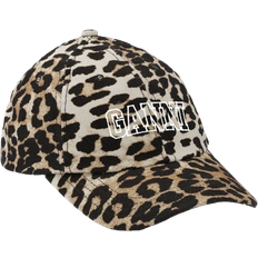 Leopard - Women Headgear Ganni Embroidered Logo Cap - Leopard