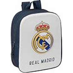 White School Bags Safta Mochila Infantil Real Madrid C.F. Blanco Azul marino 22 x 27 x 10 cm