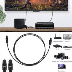 Cables Unho 1m optical audio cable digital fiber optic sony 1m
