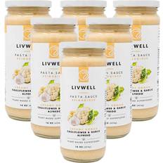 Livwell Roman Cauliflower Vegan Alfredo Pasta Sauce 16oz 6