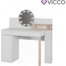 VICCO Olivia Weiß-Sonoma Schminktisch 42x110cm