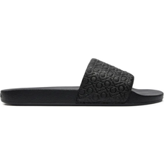 Calvin Klein Logo Sliders - Black Mono