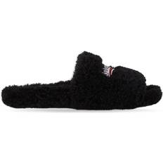 Kunstpelz Slides Balenciaga Furry - Black/White/Red