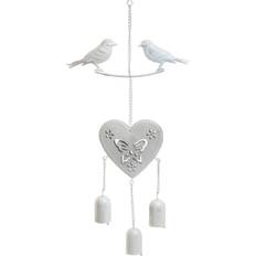 Aamen Metal Bird & Heart Wind Chime, Wind