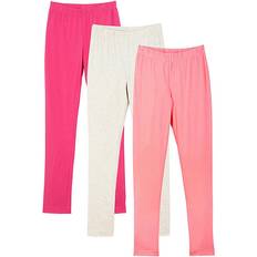 M Leggings Bonprix Leggings 3-pack - Pink/Pale Pink/Ecru Marl