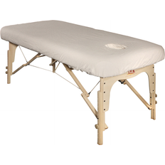 Massage Tables & Accessories Master Massage fitted cotton table cover with hole for tables, cream