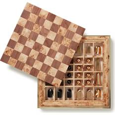 Board Games Aerin Shagreen Chess Set, Chocolate Brown Kids Toys from Maisonette