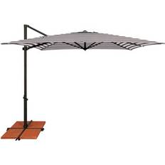 Orlandina 103.2'' Square Cantilever Umbrella Black;White;Cabana Classic