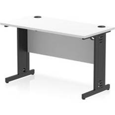 Furniture Impulse 1200 600mm Straight Office White Top Writing Desk