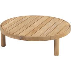 Teak Buitenkoffietafels Finn Teak Ø80 cm Rond Teak