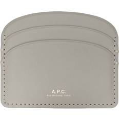 A.P.C. Taupe Demi-Lune Card Holder