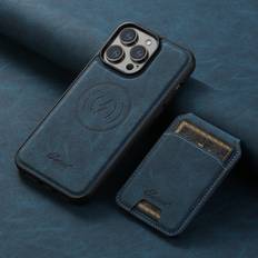 Apple iPhone 15 Pro Max Wallet Cases Shein Blue Pu Leather Detachable In Phone Case With Card Slot Wallet Compatible With Magsafe Wireless Charging Compatible With IPhone Pro Max Plus For