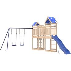 Toboggan Aires de jeux vidaXL Outdoor Playset Solid Wood Pine Brown