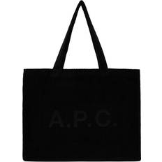 A.P.C. Totes & Shopping Bags A.P.C. Black Diane Shopping Tote LZZ BLACK UNI