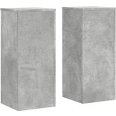 vidaXL Växtställ 2 St Betonggrå 30x30x70 cm