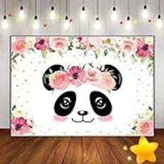 Photo Backgrounds GeGeGo Panda Cute Cartoon Bamboo Zoo Photography Backdrops Background Banner Custom Birthday Backdrop Boy Decoration Photo Game Party 350x240CM