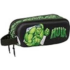 Dubbel bär-allt Hulk Svart Grön 21 x 8 x 6 cm 3D
