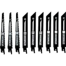 Parkside Sågbladset, 9 stycken för sticksåg PSSA 18 A1 LIDL IAN 104447 3 x trä 3 x metall, 3 x bimetall