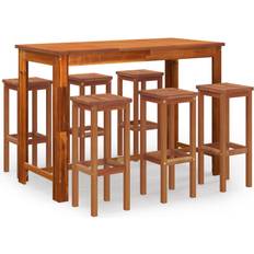 vidaXL 7 Outdoor Bar Set, 1 Table incl. 6 Chairs