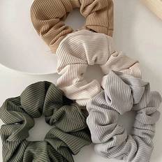 Shein pcs MultiColor Fabric Pleated Scrunchies Ideal For Ponytail Bun High Elasticity Personalized