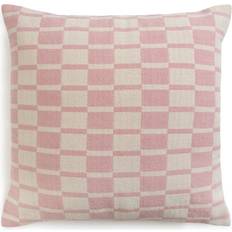 Habitat Checker Board Cushion Scatter Cushion White, Pink