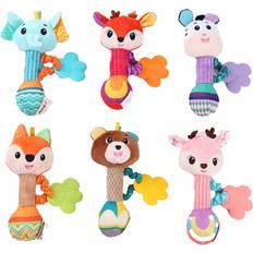 Foxes Baby Toys Shein Baby Rattles Toys Soft Plush Hand Rattles Toys Stuffed Animal Rattles Shaker For Months Infants Newborn