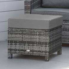OutSunny Outdoor Stools OutSunny Outsunny Mixed Grey PE