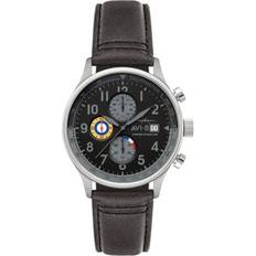 AVI-8 Relojes AVI-8 Hawker Hurricane Classic Chronograph Black AV-4011-0U Watch With Extra