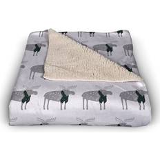 Designs Direct Creative Group Sherpa Fleece Blankets Gray (152.4x127cm)
