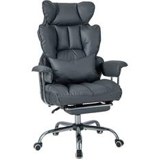 Costway Ergonomic High Back Grey Office Chair 125cm