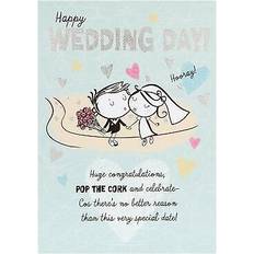 Wedding card 'pop the cork'