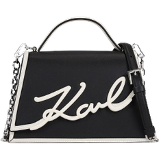 K/Signature Small Crossbody Bag - Black/White