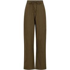 Neo Noir Sonar Linen Pants - Army