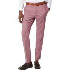 Kostymbyxor - Rosa Burton Textured Slim Fit Suit Trouser - Rose