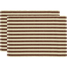 Södahl Statement Stripe 33 x 48 cm 2 St Bordstablett Brun (48x)