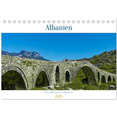 Bürobedarf Calvendo Albania The Unknown Beauty A5 Landscape Desk Calendar 2025