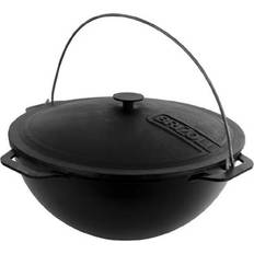 8 l cast iron kazan 14.1" wok deep cauldron казан