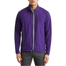 Cutter & Buck Adapt Eco Knit Hybrid Mens Full Zip Jacket - College Purple