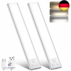Under Cabinet Kitchen Lights 20.5cm 2 Pack Wardrobe Lighting