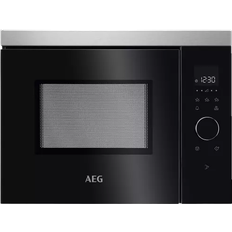 Black - Built-in - Turntable Microwave Ovens AEG 8000 Series MBB1755SEM Black