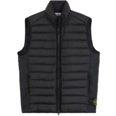 Men - Polyamide Vests Stone Island Down-Tc Gilet - Black