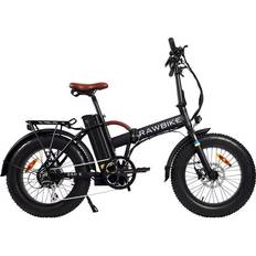 Bakhjul El-stadscyklar Rawbike Folding Electric Bike 250E 2023 Matt Black Unisex