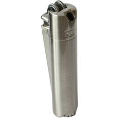 Clipper Metal Pipe Lighter Brushed Chrome