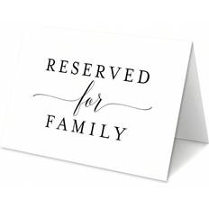 Shein pcs Wedding Reserved Place Cards For Family Table Setting Cards For Engagement And Reception Reserved Table Signs For Weddings Parties Restaurants