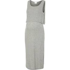 Mamalicious Maternity Dress Light Grey Melange (20019891)