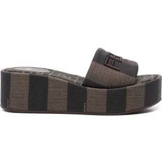 【関税＆送料込み】Fendi Slippers Embroidered Velvet And Jacquard Fendi Feel Slippers