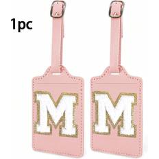 White Travel Accessories Shein Initial Luggage Tag For Suitcases