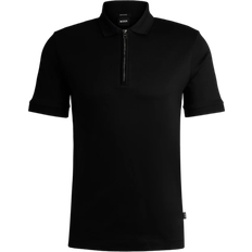 HUGO BOSS Colletto Camicia Magliette HUGO BOSS Men's Polston 11 Polo T Shirt - Black