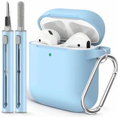 Shein Protective Case Compatible With Apple AirPods With Same Color Cleaning Pen Kit