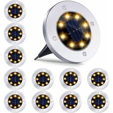 Shein Pcs Solar Outdoor Ground LEDs Lamp Deck Lights Solar